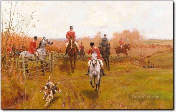 Gdr0004 classical hunting Oil Paintings